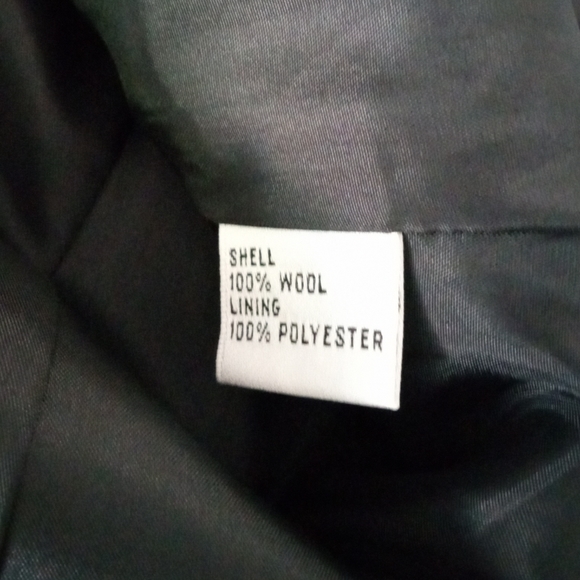 NEW TALBOTS BLACK WOOL 3 BUTTON LINED BLAZER SIZE 10. - Picture 8 of 11